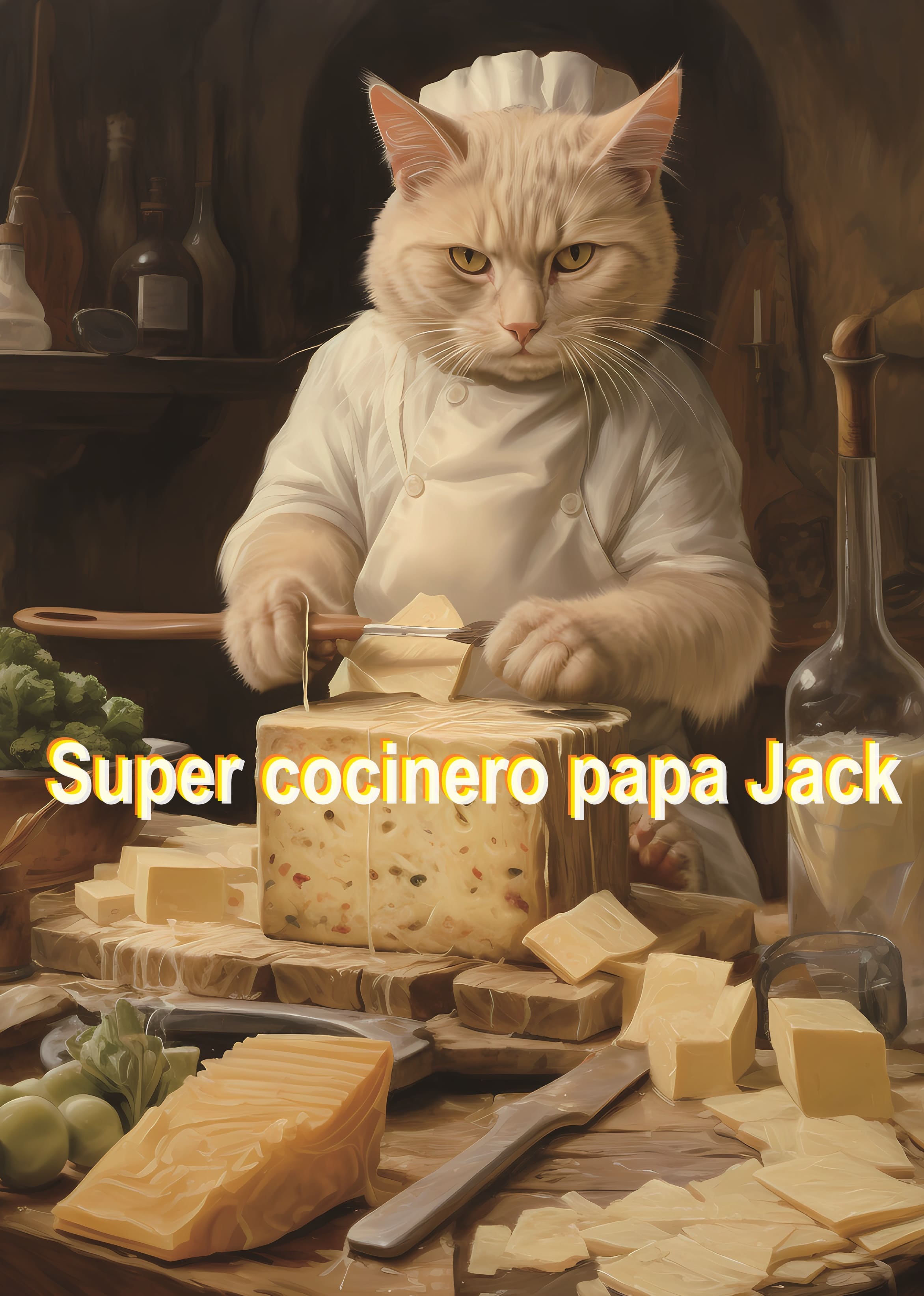 Mostración puzzle super cocinero papa jack